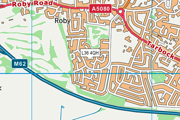 L36 4QH map - OS VectorMap District (Ordnance Survey) L36 4QH map - OS VectorMap District (Ordnance Survey)