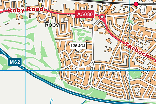 L36 4QJ map - OS VectorMap District (Ordnance Survey) L36 4QJ map - OS VectorMap District (Ordnance Survey)