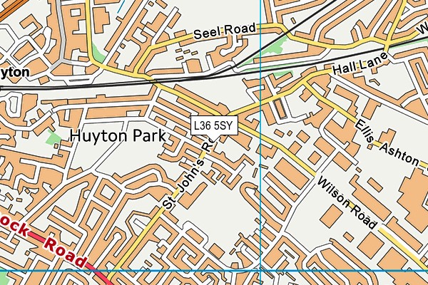 L36 5SY map - OS VectorMap District (Ordnance Survey) L36 5SY map - OS VectorMap District (Ordnance Survey)