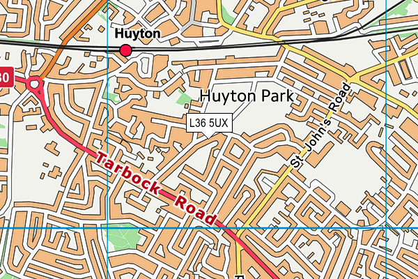 L36 5UX map - OS VectorMap District (Ordnance Survey) L36 5UX map - OS VectorMap District (Ordnance Survey)
