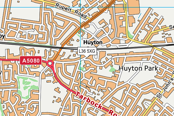L36 5XG map - OS VectorMap District (Ordnance Survey) L36 5XG map - OS VectorMap District (Ordnance Survey)