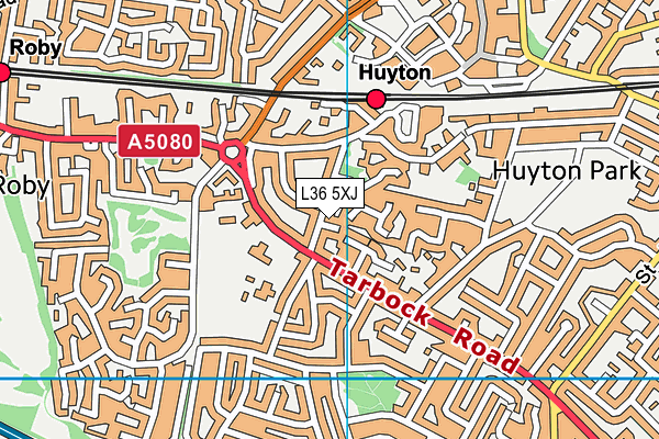 L36 5XJ map - OS VectorMap District (Ordnance Survey) L36 5XJ map - OS VectorMap District (Ordnance Survey)