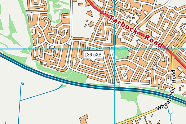 L36 5XS map - OS VectorMap District (Ordnance Survey) L36 5XS map - OS VectorMap District (Ordnance Survey)