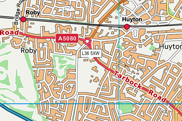 L36 5XW map - OS VectorMap District (Ordnance Survey) L36 5XW map - OS VectorMap District (Ordnance Survey)