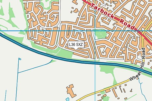 L36 5XZ map - OS VectorMap District (Ordnance Survey) L36 5XZ map - OS VectorMap District (Ordnance Survey)