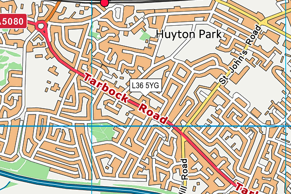 L36 5YG map - OS VectorMap District (Ordnance Survey) L36 5YG map - OS VectorMap District (Ordnance Survey)