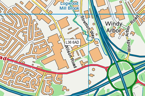 L36 6AD map - OS VectorMap District (Ordnance Survey) L36 6AD map - OS VectorMap District (Ordnance Survey)