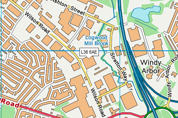 L36 6AE map - OS VectorMap District (Ordnance Survey) L36 6AE map - OS VectorMap District (Ordnance Survey)