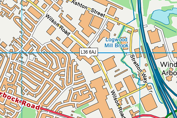 L36 6AJ map - OS VectorMap District (Ordnance Survey) L36 6AJ map - OS VectorMap District (Ordnance Survey)