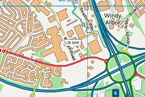 L36 6AW map - OS VectorMap District (Ordnance Survey) L36 6AW map - OS VectorMap District (Ordnance Survey)