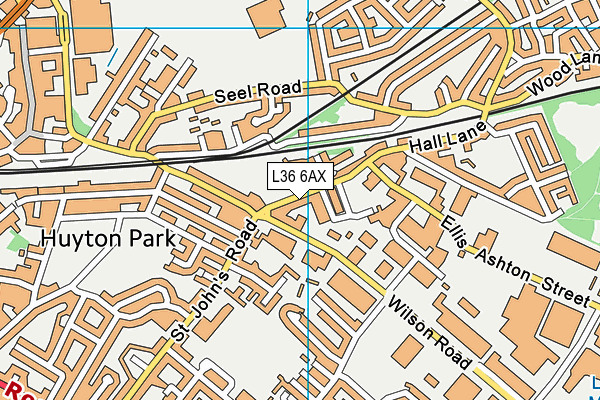L36 6AX map - OS VectorMap District (Ordnance Survey) L36 6AX map - OS VectorMap District (Ordnance Survey)