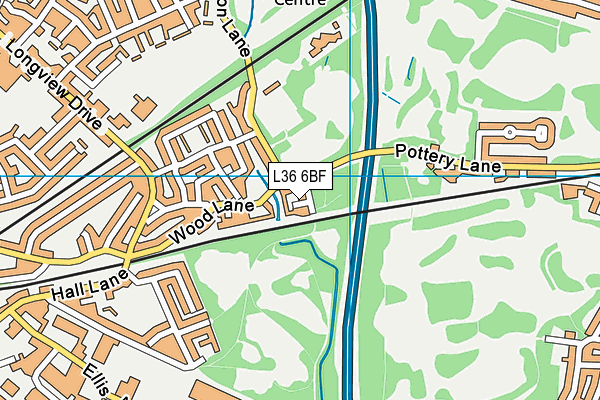 L36 6BF map - OS VectorMap District (Ordnance Survey) L36 6BF map - OS VectorMap District (Ordnance Survey)