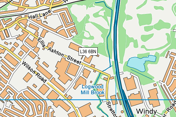 L36 6BN map - OS VectorMap District (Ordnance Survey) L36 6BN map - OS VectorMap District (Ordnance Survey)