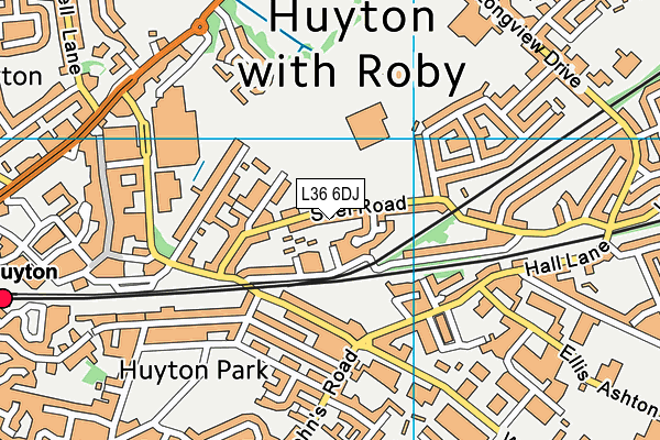 L36 6DJ map - OS VectorMap District (Ordnance Survey) L36 6DJ map - OS VectorMap District (Ordnance Survey)