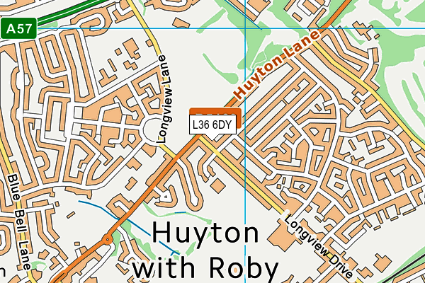L36 6DY map - OS VectorMap District (Ordnance Survey) L36 6DY map - OS VectorMap District (Ordnance Survey)