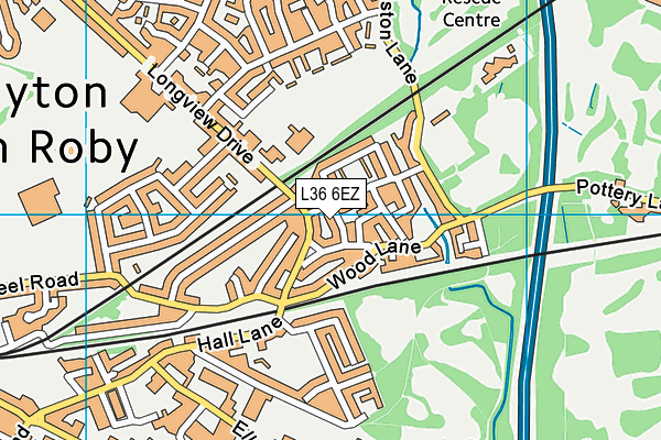 L36 6EZ map - OS VectorMap District (Ordnance Survey) L36 6EZ map - OS VectorMap District (Ordnance Survey)
