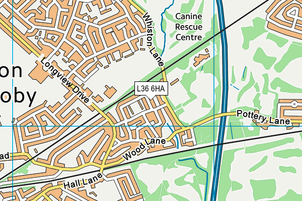 L36 6HA map - OS VectorMap District (Ordnance Survey) L36 6HA map - OS VectorMap District (Ordnance Survey)