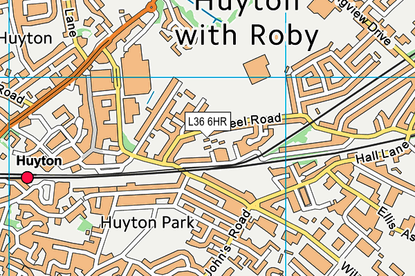 L36 6HR map - OS VectorMap District (Ordnance Survey) L36 6HR map - OS VectorMap District (Ordnance Survey)