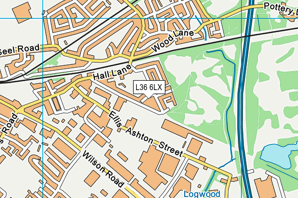 L36 6LX map - OS VectorMap District (Ordnance Survey) L36 6LX map - OS VectorMap District (Ordnance Survey)