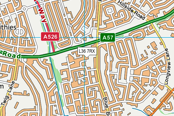 L36 7RX map - OS VectorMap District (Ordnance Survey) L36 7RX map - OS VectorMap District (Ordnance Survey)
