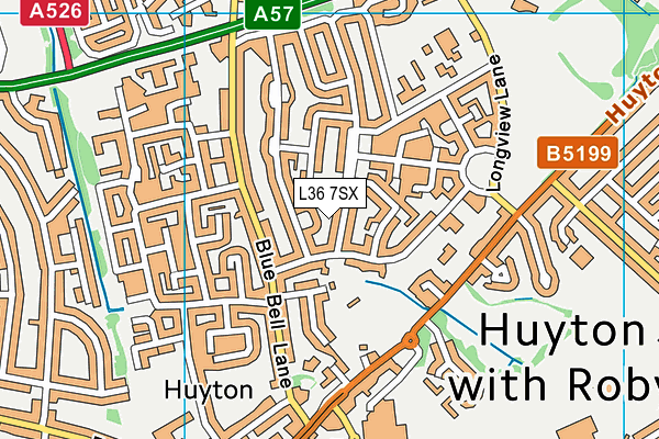 L36 7SX map - OS VectorMap District (Ordnance Survey) L36 7SX map - OS VectorMap District (Ordnance Survey)