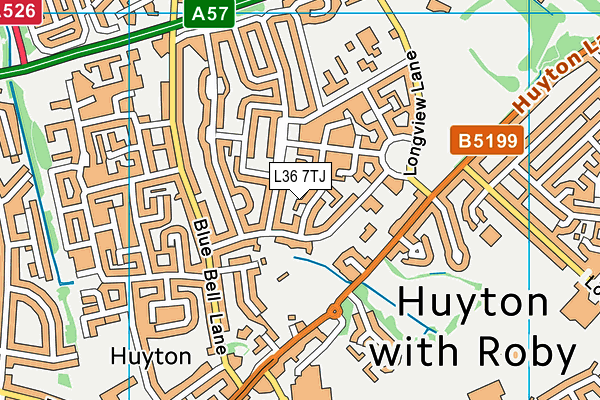 L36 7TJ map - OS VectorMap District (Ordnance Survey) L36 7TJ map - OS VectorMap District (Ordnance Survey)
