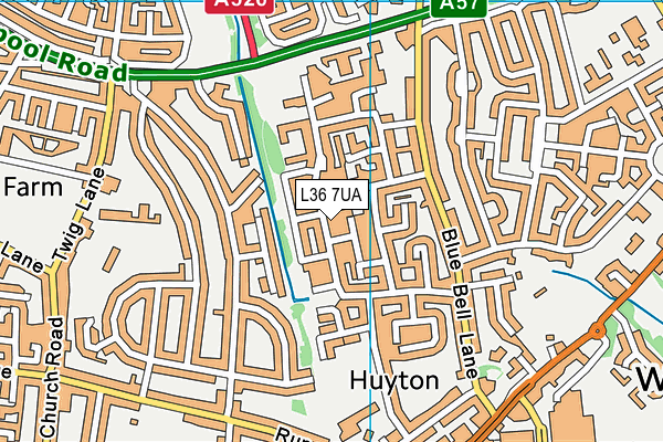 L36 7UA map - OS VectorMap District (Ordnance Survey) L36 7UA map - OS VectorMap District (Ordnance Survey)