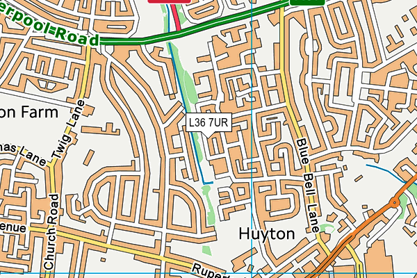 L36 7UR map - OS VectorMap District (Ordnance Survey) L36 7UR map - OS VectorMap District (Ordnance Survey)