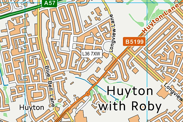 L36 7XW map - OS VectorMap District (Ordnance Survey) L36 7XW map - OS VectorMap District (Ordnance Survey)