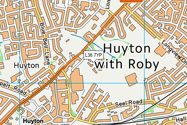 L36 7YP map - OS VectorMap District (Ordnance Survey) L36 7YP map - OS VectorMap District (Ordnance Survey)