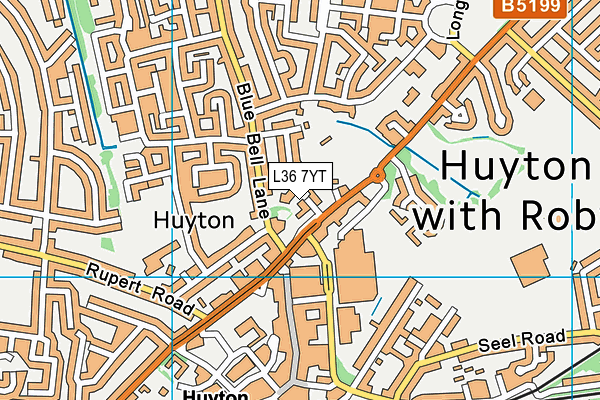 L36 7YT map - OS VectorMap District (Ordnance Survey) L36 7YT map - OS VectorMap District (Ordnance Survey)