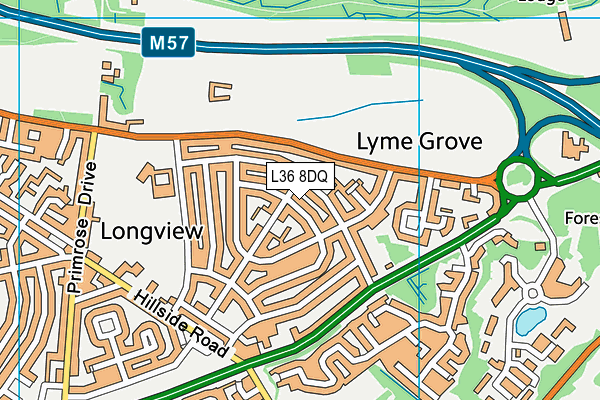 L36 8DQ map - OS VectorMap District (Ordnance Survey)