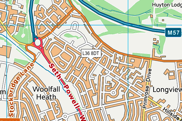 L36 8DT map - OS VectorMap District (Ordnance Survey) L36 8DT map - OS VectorMap District (Ordnance Survey)