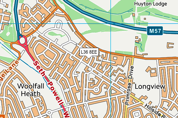 L36 8EE map - OS VectorMap District (Ordnance Survey)