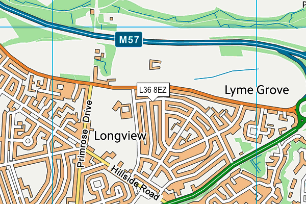 L36 8EZ map - OS VectorMap District (Ordnance Survey) L36 8EZ map - OS VectorMap District (Ordnance Survey)