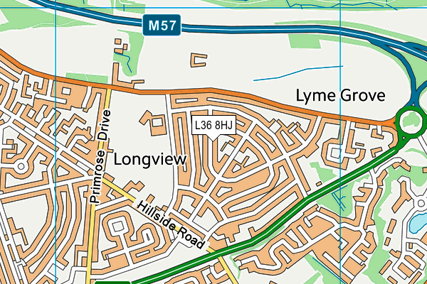 L36 8HJ map - OS VectorMap District (Ordnance Survey)