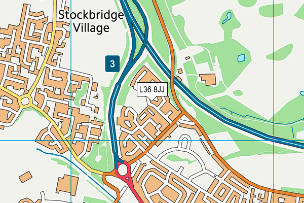 L36 8JJ map - OS VectorMap District (Ordnance Survey) L36 8JJ map - OS VectorMap District (Ordnance Survey)