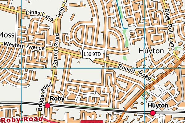 L36 9TD map - OS VectorMap District (Ordnance Survey) L36 9TD map - OS VectorMap District (Ordnance Survey)