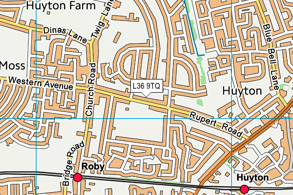 L36 9TQ map - OS VectorMap District (Ordnance Survey) L36 9TQ map - OS VectorMap District (Ordnance Survey)