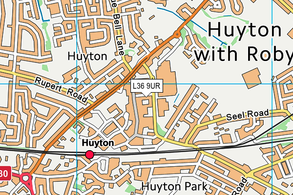 L36 9UR map - OS VectorMap District (Ordnance Survey) L36 9UR map - OS VectorMap District (Ordnance Survey)