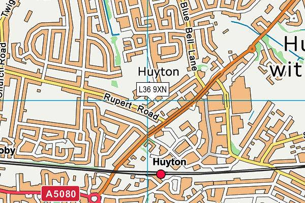 L36 9XN map - OS VectorMap District (Ordnance Survey)