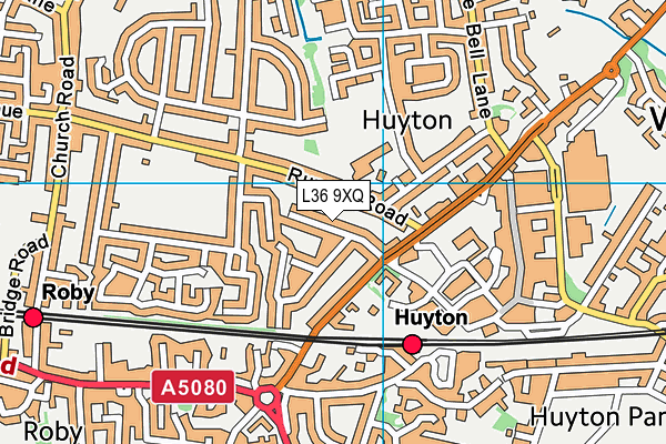 L36 9XQ map - OS VectorMap District (Ordnance Survey) L36 9XQ map - OS VectorMap District (Ordnance Survey)