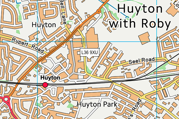 L36 9XU map - OS VectorMap District (Ordnance Survey) L36 9XU map - OS VectorMap District (Ordnance Survey)