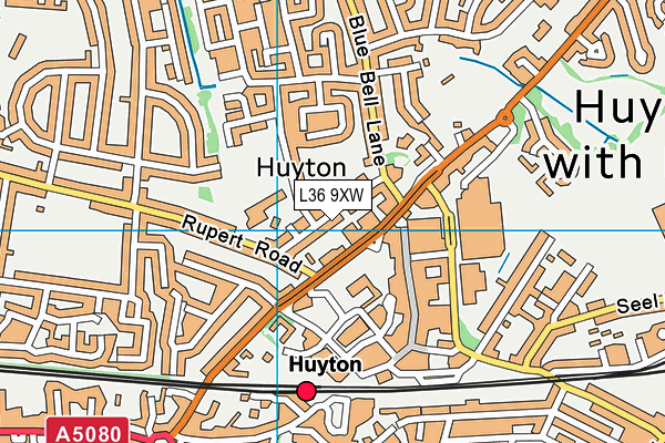 L36 9XW map - OS VectorMap District (Ordnance Survey) L36 9XW map - OS VectorMap District (Ordnance Survey)