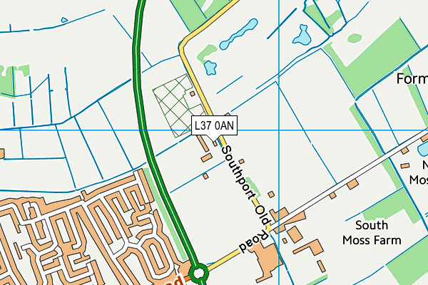 L37 0AN map - OS VectorMap District (Ordnance Survey) L37 0AN map - OS VectorMap District (Ordnance Survey)