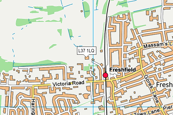 L37 1LQ map - OS VectorMap District (Ordnance Survey) L37 1LQ map - OS VectorMap District (Ordnance Survey)