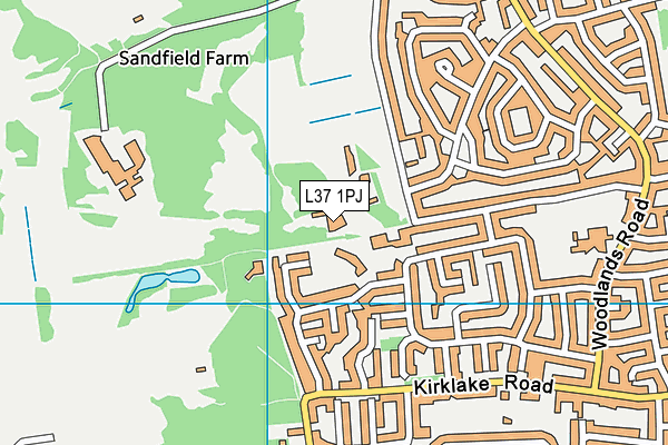 L37 1PJ map - OS VectorMap District (Ordnance Survey) L37 1PJ map - OS VectorMap District (Ordnance Survey)
