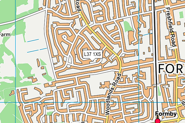 L37 1XS map - OS VectorMap District (Ordnance Survey) L37 1XS map - OS VectorMap District (Ordnance Survey)