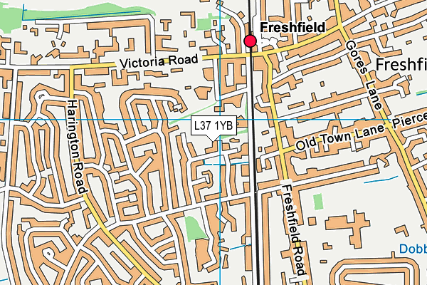 L37 1YB map - OS VectorMap District (Ordnance Survey) L37 1YB map - OS VectorMap District (Ordnance Survey)