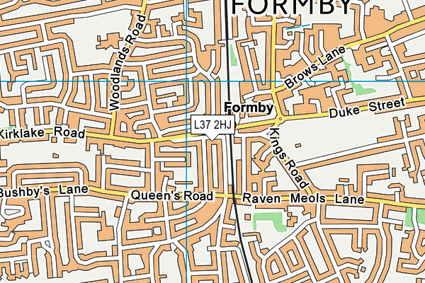 L37 2HJ map - OS VectorMap District (Ordnance Survey)